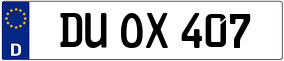 Truck License Plate